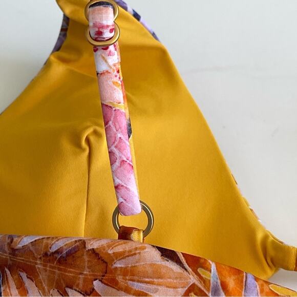 L*Space Alia Cut Out Swim Bikini Top Floral Tropical - Picture 8 of 12